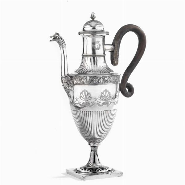 CAFFETTIERA, ROMA, 1830 CIRCA, ARGENTIERE STEFANO FEDELI  - Asta Argenti italiani ed europei - Associazione Nazionale - Case d'Asta italiane