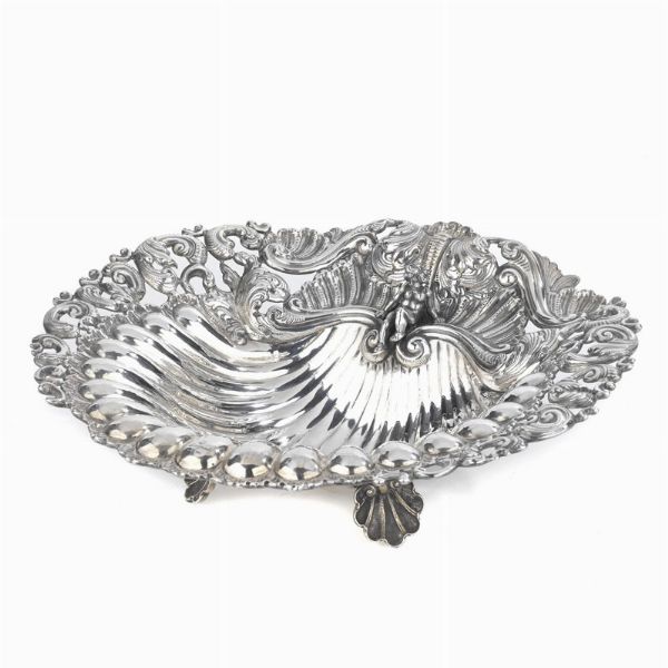 VASCA CENTROTAVOLA, FIRENZE, SECOLO XX, ARGENTIERE BRAGANTI  - Asta Argenti italiani ed europei - Associazione Nazionale - Case d'Asta italiane