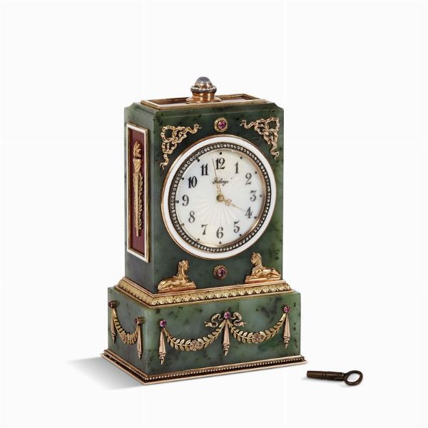 OROLOGIO DA TAVOLO  ,   RUSSIA, INIZIO SECOLO XX  - Asta International fine art e objets de vertu russi da un'importante collezione - Associazione Nazionale - Case d'Asta italiane