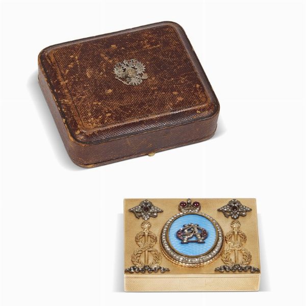 PORTASIGARETTE, RUSSIA, INIZIO SECOLO XX  - Asta International fine art e objets de vertu russi da un'importante collezione - Associazione Nazionale - Case d'Asta italiane