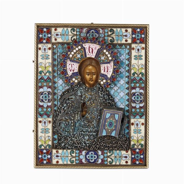 COPPIA DI ICONE, RUSSIA, FINE SECOLO XIX-INIZIO SECOLO XX  - Asta International fine art e objets de vertu russi da un'importante collezione - Associazione Nazionale - Case d'Asta italiane