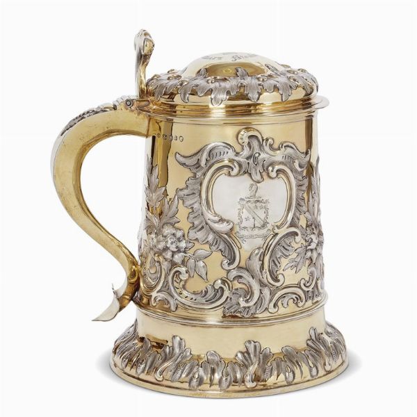 GRANDE TANKARD, ARGENTIERE GEORGE FOX, LONDRA, 1861  - Asta International fine art e objets de vertu russi da un'importante collezione - Associazione Nazionale - Case d'Asta italiane