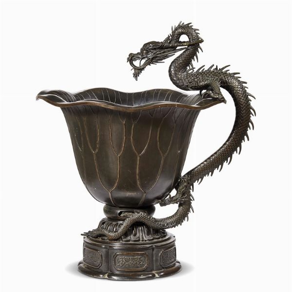 GRANDE VASO, GIAPPONE, SECOLO XIX  - Asta International fine art e objets de vertu russi da un'importante collezione - Associazione Nazionale - Case d'Asta italiane