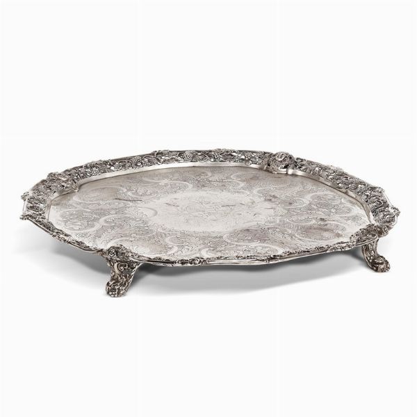 VASSOIO, LONDRA, 1750  - Asta International fine art e objets de vertu russi da un'importante collezione - Associazione Nazionale - Case d'Asta italiane