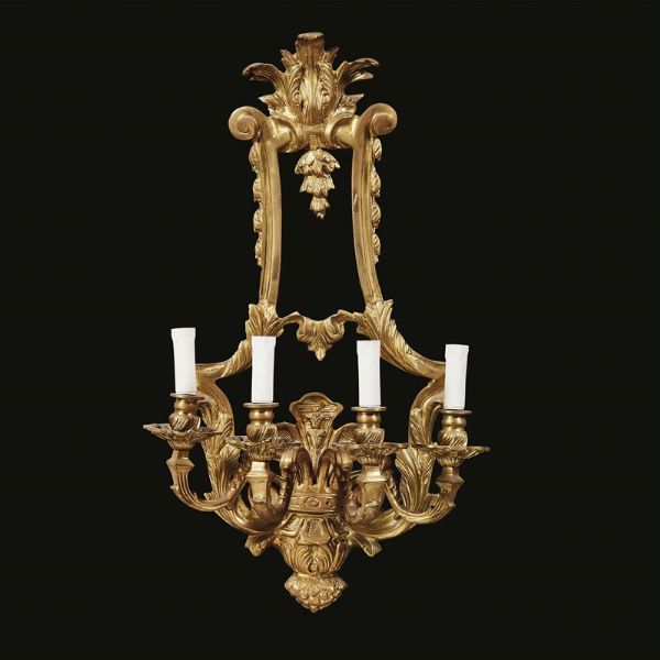 QUATTRO APPLIQUES, FRANCIA, SECOLO XIX  - Asta International fine art e objets de vertu russi da un'importante collezione - Associazione Nazionale - Case d'Asta italiane