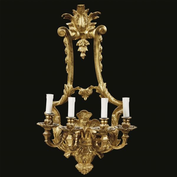 QUATTRO APPLIQUES, FRANCIA, SECOLO XIX  - Asta International fine art e objets de vertu russi da un'importante collezione - Associazione Nazionale - Case d'Asta italiane