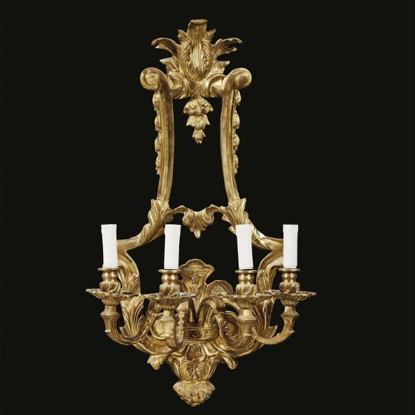 QUATTRO APPLIQUES, FRANCIA, SECOLO XIX  - Asta International fine art e objets de vertu russi da un'importante collezione - Associazione Nazionale - Case d'Asta italiane