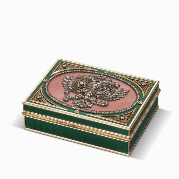 SCATOLA  ,   RUSSIA, INIZIO SECOLO XX  - Asta International fine art e objets de vertu russi da un'importante collezione - Associazione Nazionale - Case d'Asta italiane