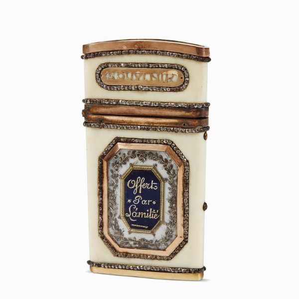 ASTUCCIO PER CARNET DA BALLO  ,   FRANCIA, FINE SECOLO XVIII  - Asta International fine art e objets de vertu russi da un'importante collezione - Associazione Nazionale - Case d'Asta italiane