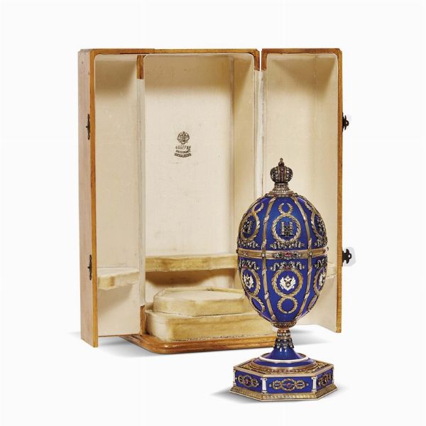 UOVO IMPERIALE, RUSSIA, INIZIO SECOLO XX  - Asta International fine art e objets de vertu russi da un'importante collezione - Associazione Nazionale - Case d'Asta italiane