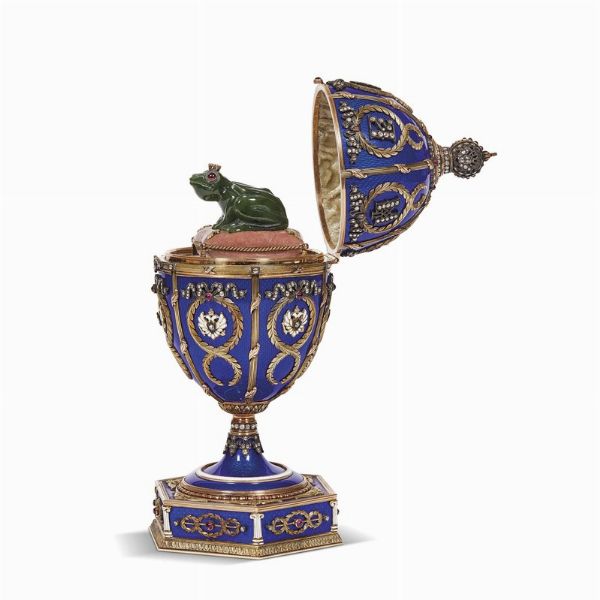 UOVO IMPERIALE, RUSSIA, INIZIO SECOLO XX  - Asta International fine art e objets de vertu russi da un'importante collezione - Associazione Nazionale - Case d'Asta italiane