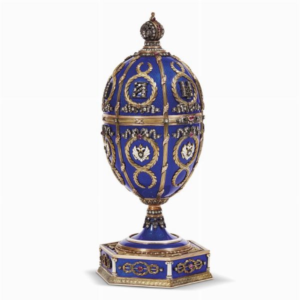 UOVO IMPERIALE, RUSSIA, INIZIO SECOLO XX  - Asta International fine art e objets de vertu russi da un'importante collezione - Associazione Nazionale - Case d'Asta italiane