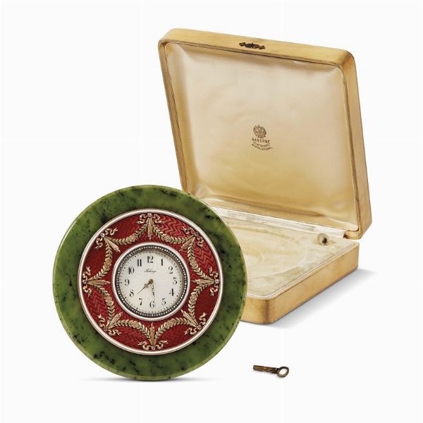 OROLOGIO DA TAVOLO, RUSSIA, INIZIO SECOLO XX  - Asta International fine art e objets de vertu russi da un'importante collezione - Associazione Nazionale - Case d'Asta italiane