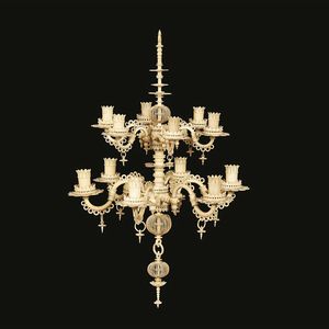 LAMPADARIO DA WUNDERKAMMER, GERMANIA MERIDIONALE, PRIMA MET SECOLO XVII  - Asta International fine art e objets de vertu russi da un'importante collezione - Associazione Nazionale - Case d'Asta italiane