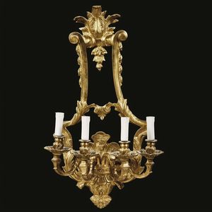 QUATTRO APPLIQUES, FRANCIA, SECOLO XIX  - Asta International fine art e objets de vertu russi da un'importante collezione - Associazione Nazionale - Case d'Asta italiane