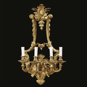QUATTRO APPLIQUES, FRANCIA, SECOLO XIX  - Asta International fine art e objets de vertu russi da un'importante collezione - Associazione Nazionale - Case d'Asta italiane