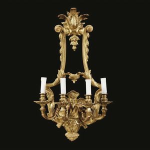 QUATTRO APPLIQUES, FRANCIA, SECOLO XIX  - Asta International fine art e objets de vertu russi da un'importante collezione - Associazione Nazionale - Case d'Asta italiane