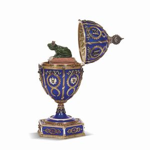 UOVO IMPERIALE, RUSSIA, INIZIO SECOLO XX  - Asta International fine art e objets de vertu russi da un'importante collezione - Associazione Nazionale - Case d'Asta italiane