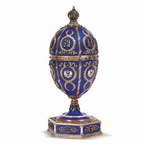 UOVO IMPERIALE, RUSSIA, INIZIO SECOLO XX  - Asta International fine art e objets de vertu russi da un'importante collezione - Associazione Nazionale - Case d'Asta italiane