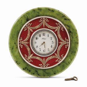 OROLOGIO DA TAVOLO, RUSSIA, INIZIO SECOLO XX  - Asta International fine art e objets de vertu russi da un'importante collezione - Associazione Nazionale - Case d'Asta italiane