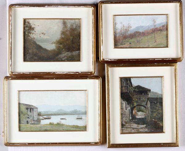 Enrico Edoardo Intraina (1870-1945) Paesaggi  - Asta Dipinti del XIX-XX secolo - Associazione Nazionale - Case d'Asta italiane