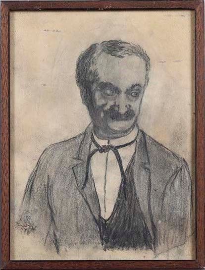 Anonimo del XX secolo Ritratto di Gilberto Govi  - Asta Dipinti del XIX-XX secolo - Associazione Nazionale - Case d'Asta italiane