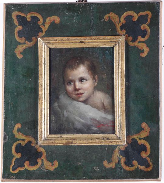 Anonimo Bambino  - Asta Dipinti del XIX-XX secolo - Associazione Nazionale - Case d'Asta italiane