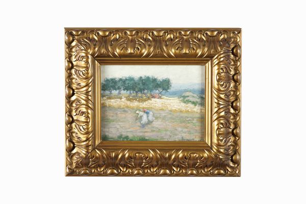 Due dipinti firmati, inizio XX secolo, firme indecifrate  - Asta Dipinti del XIX-XX secolo - Associazione Nazionale - Case d'Asta italiane