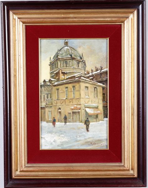 Coppia di dipinti Vedute di Milano  - Asta Dipinti del XIX-XX secolo - Associazione Nazionale - Case d'Asta italiane