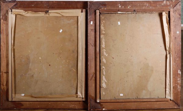 R. Marich (?) Ritratti di coniugi  - Asta Dipinti del XIX-XX secolo - Associazione Nazionale - Case d'Asta italiane