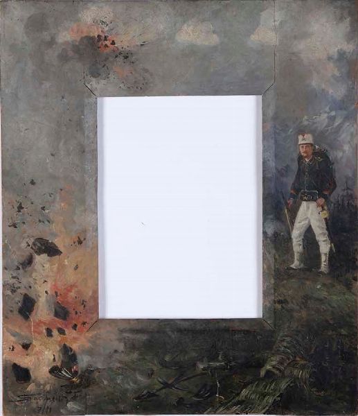 Cornice dipinta, Enrico Sacchetti  - Asta Dipinti del XIX-XX secolo - Associazione Nazionale - Case d'Asta italiane