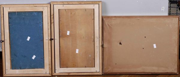 Coppia di dipinti su tavola con paesaggi fluviali  - Asta Dipinti del XIX-XX secolo - Associazione Nazionale - Case d'Asta italiane