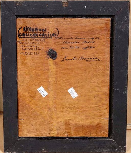 Anonimo del XIX-XX secolo Ritratto di Galileo Galilei  - Asta Dipinti del XIX-XX secolo - Associazione Nazionale - Case d'Asta italiane