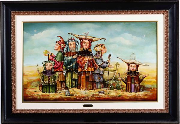 Lotto composto da tre dipinti di Benito Merl, tre dipinti di Nika Giapardze e uno di Vito Mastronardi  - Asta Dipinti del XIX-XX secolo - Associazione Nazionale - Case d'Asta italiane