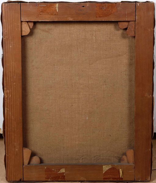 Guido Grimani : Ritratto femminile di profilo  - Asta Dipinti del XIX-XX secolo - Associazione Nazionale - Case d'Asta italiane