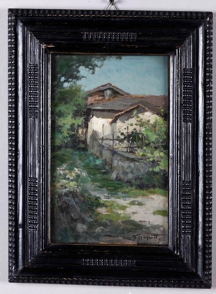 Anonimo del XX secolo Paesaggio con casolare  - Asta Dipinti del XIX-XX secolo - Associazione Nazionale - Case d'Asta italiane