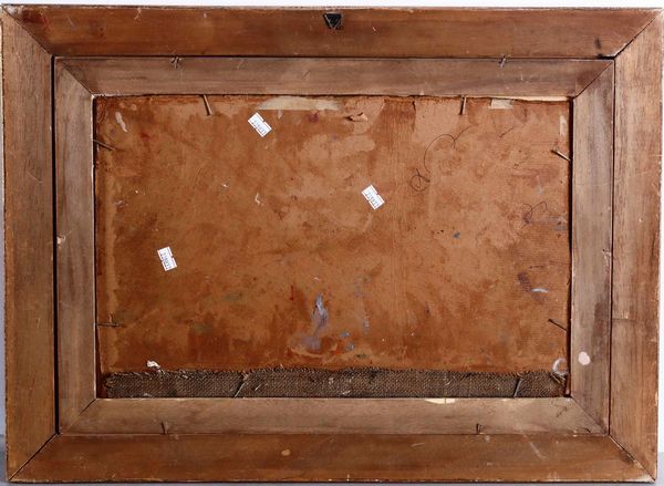 Alessandro Lupo : Scena con personaggi  - Asta Dipinti del XIX-XX secolo - Associazione Nazionale - Case d'Asta italiane