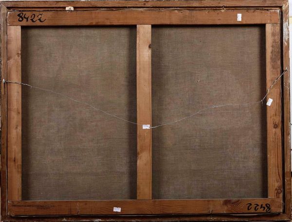 Nei modi del XVII secolo Scena romantica entro paesaggio  - Asta Dipinti del XIX-XX secolo - Associazione Nazionale - Case d'Asta italiane