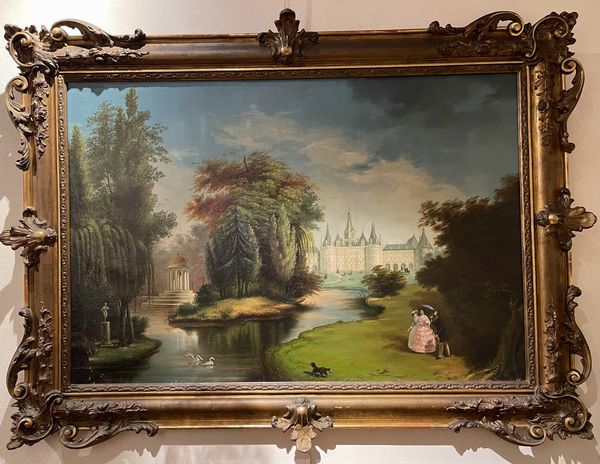 Scuola del XIX-XX secolo Scena romantica  - Asta Dipinti del XIX-XX secolo - Associazione Nazionale - Case d'Asta italiane