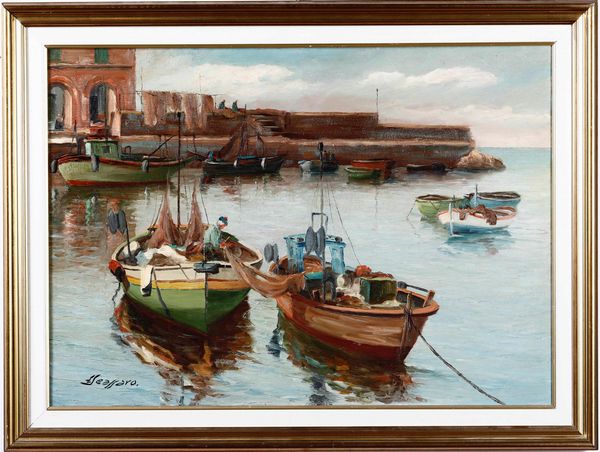 Saverio Seassaro : Camogli 1987  - Asta Dipinti del XIX-XX secolo - Associazione Nazionale - Case d'Asta italiane