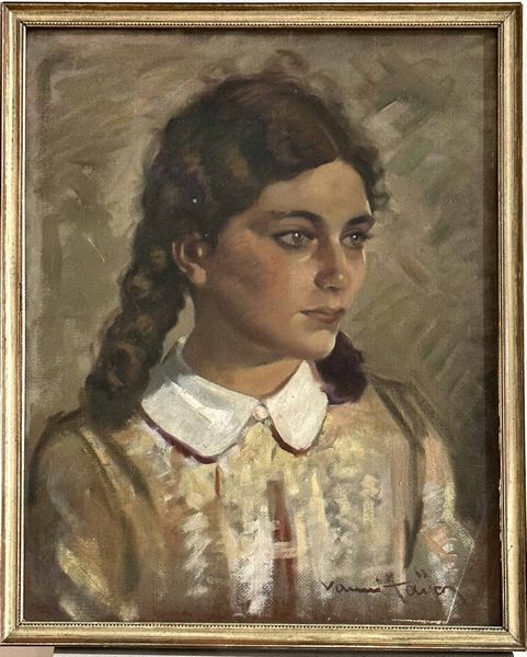 Vanni (?) Ritratto di ragazza  - Asta Dipinti del XIX-XX secolo - Associazione Nazionale - Case d'Asta italiane