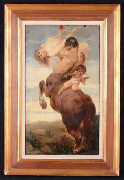 Anonimo del XIX secolo Centauro  - Asta Dipinti del XIX-XX secolo - Associazione Nazionale - Case d'Asta italiane