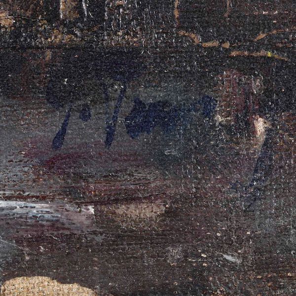 Dipinto raffigurante scena di bottega. XX secolo  - Asta Dipinti del XIX-XX secolo - Associazione Nazionale - Case d'Asta italiane