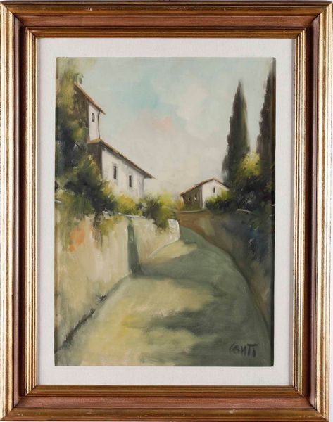 Primo Conti : Coppia di paesaggi  - Asta Dipinti del XIX-XX secolo - Associazione Nazionale - Case d'Asta italiane