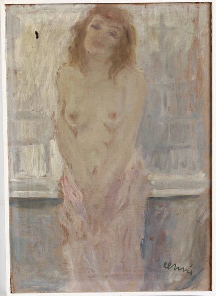 Renato Cenni : dipinto e disegno a china  - Asta Dipinti del XIX-XX secolo - Associazione Nazionale - Case d'Asta italiane