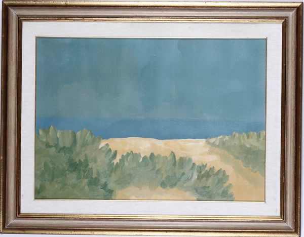 Lorenzo Carmosino : Paesaggio moderno  - Asta Dipinti del XIX-XX secolo - Associazione Nazionale - Case d'Asta italiane