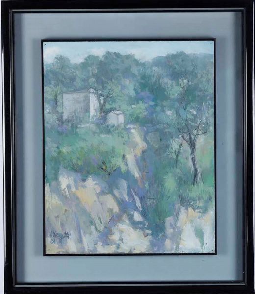 Libero Verzetti : Paesaggio Ligure  - Asta Dipinti del XIX-XX secolo - Associazione Nazionale - Case d'Asta italiane