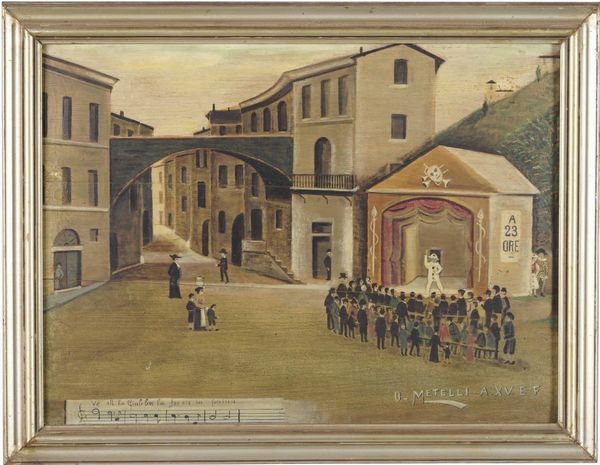 Orneore Metelli : Spettacolo teatrale  - Asta Dipinti del XIX-XX secolo - Associazione Nazionale - Case d'Asta italiane