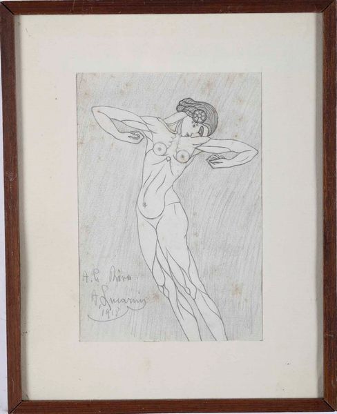 Adolfo Lucarini (Genova, 1890-1959) Danzatrice  - Asta Dipinti del XIX-XX secolo - Associazione Nazionale - Case d'Asta italiane