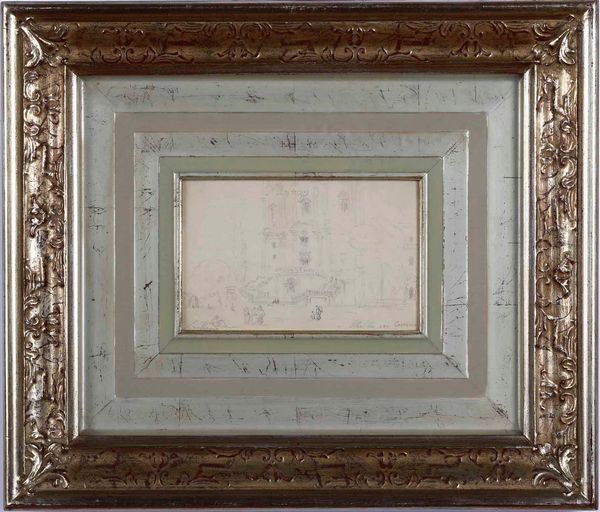 Carlo Bossoli : Costumi di Cracovia<BR>Cracovia, la chiesa dei Paolini  - Asta Dipinti del XIX-XX secolo - Associazione Nazionale - Case d'Asta italiane